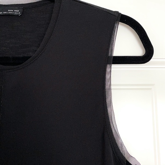 Zara Black Sleeveless Top - S - Picture 3 of 5